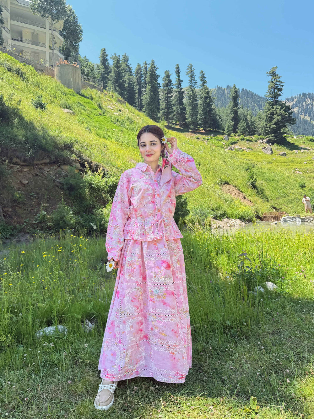 pink broderie Anglaise Missi dress