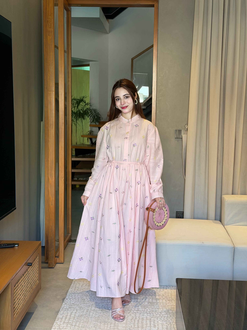 Premium Summer Lawn Maxi with Floral Embroidery