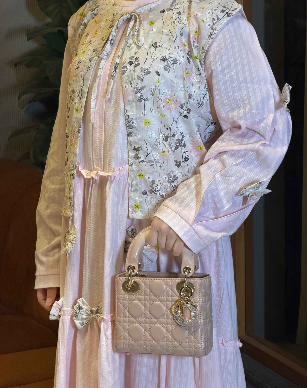 Elegant Floral Koti Maxi