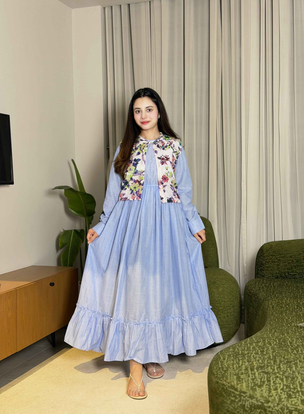 Soft Swiss lawn Maxi with Digital