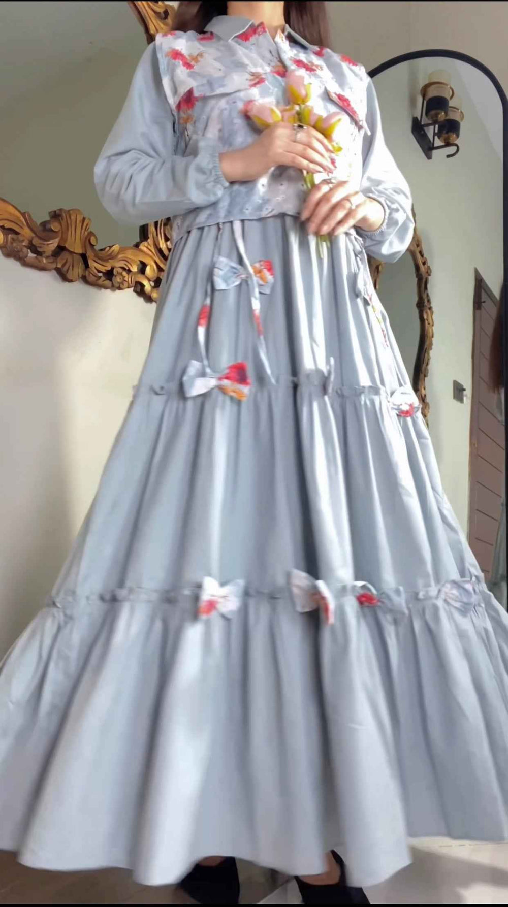 Floral Koti Chicken Maxi