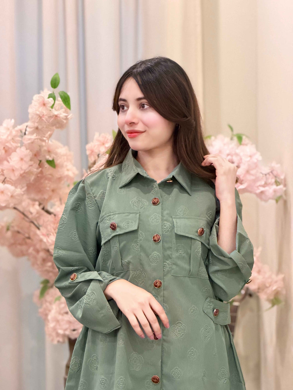 Olive Aura Co-Ord Set