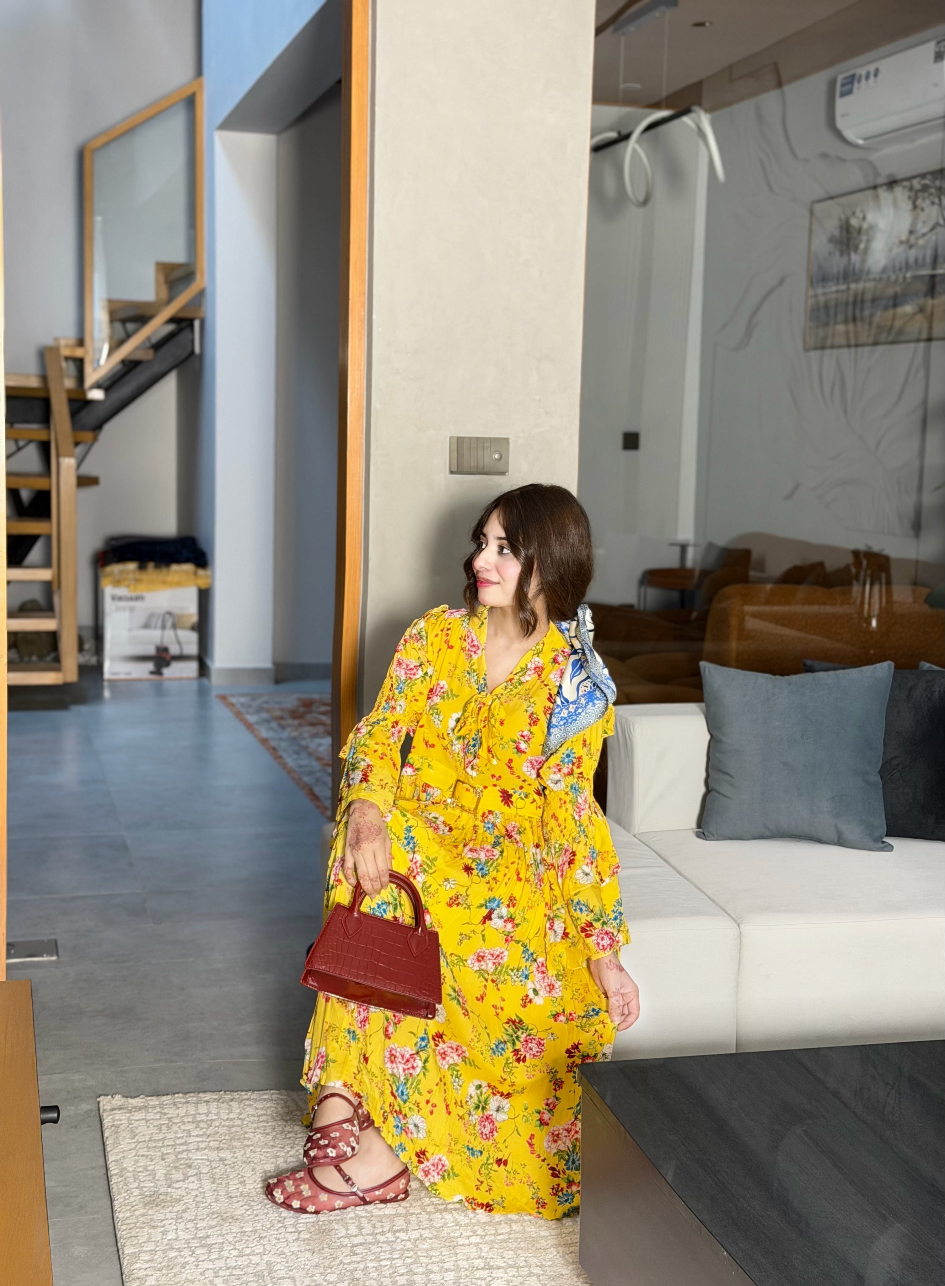 lemon Blossom Flowy Maxi