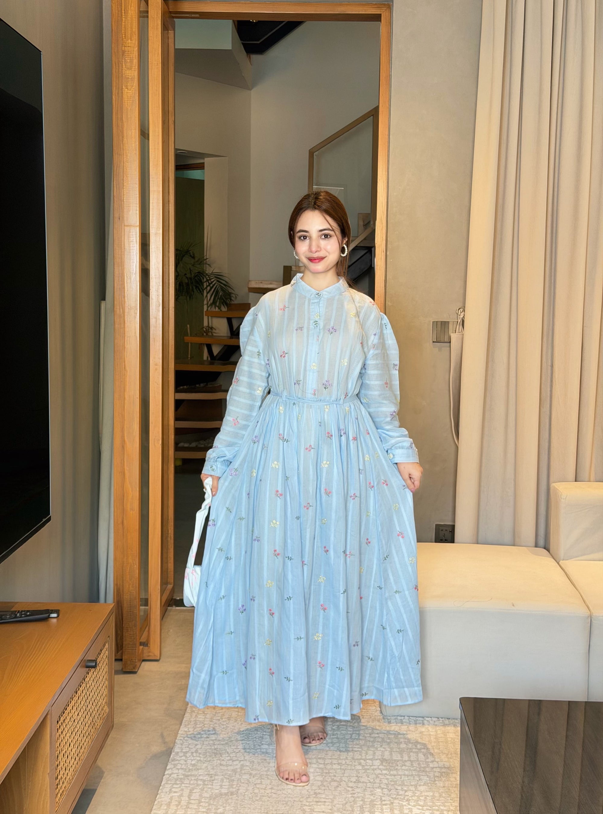 Premium Summer Lawn Maxi with Floral Embroidery