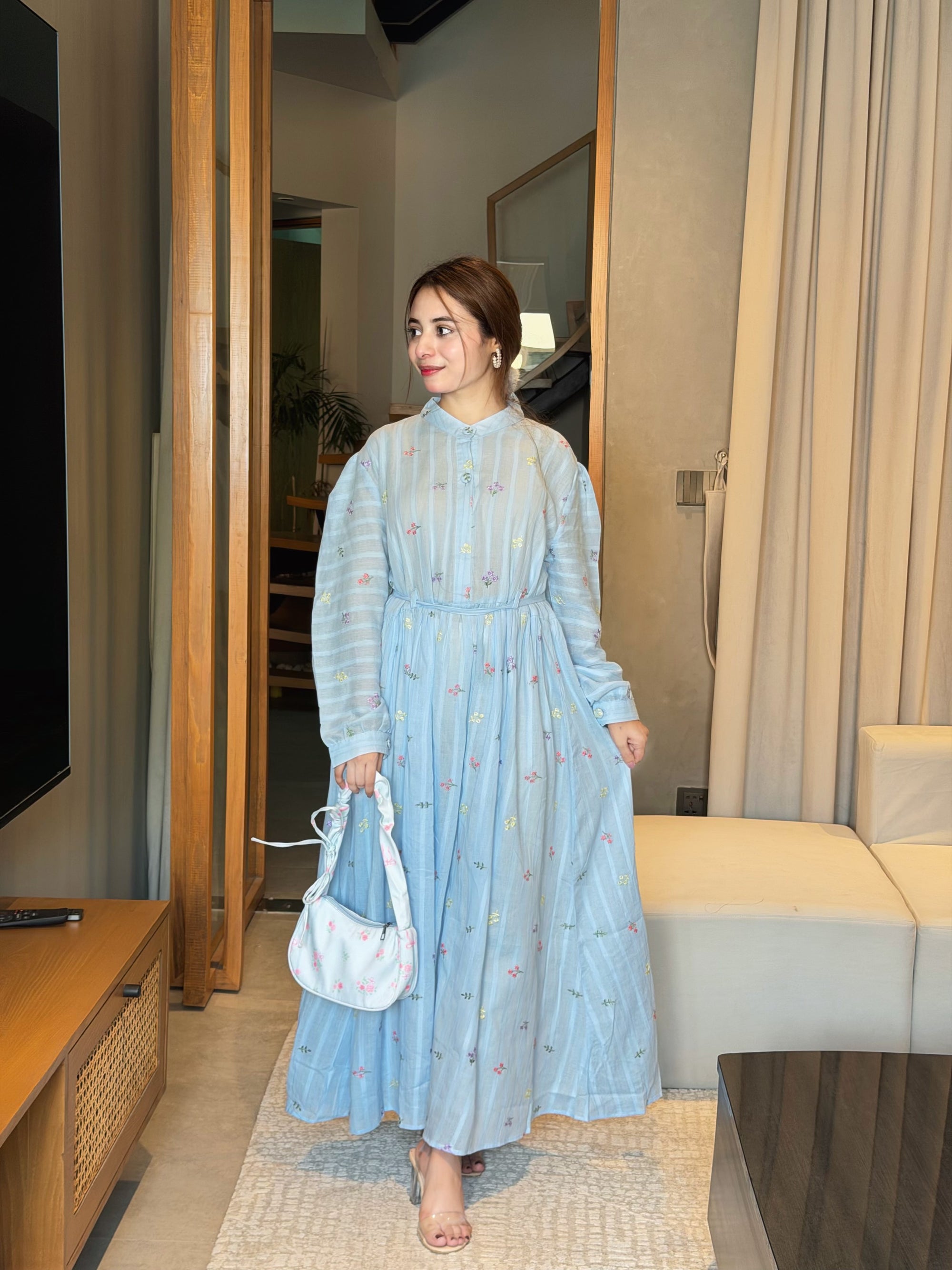 Premium Summer Lawn Maxi with Floral Embroidery