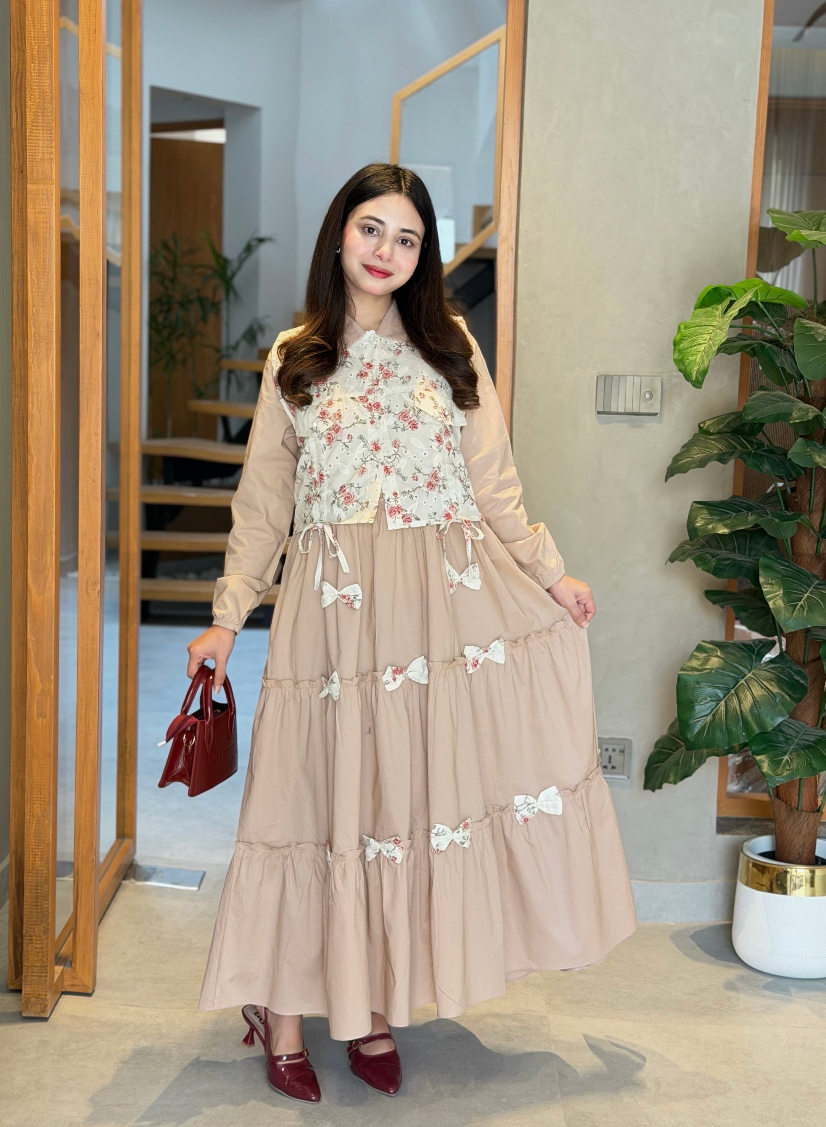 Blush Meadow Maxi Dress