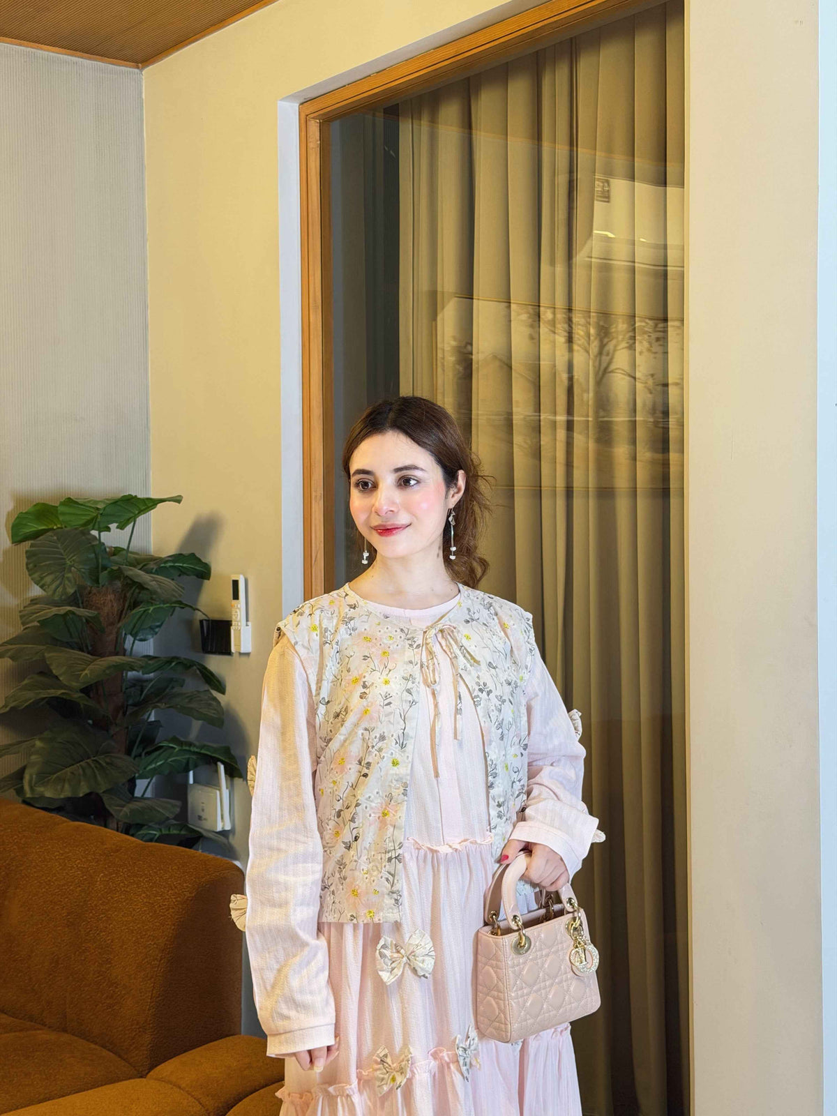 Elegant Floral Koti Maxi