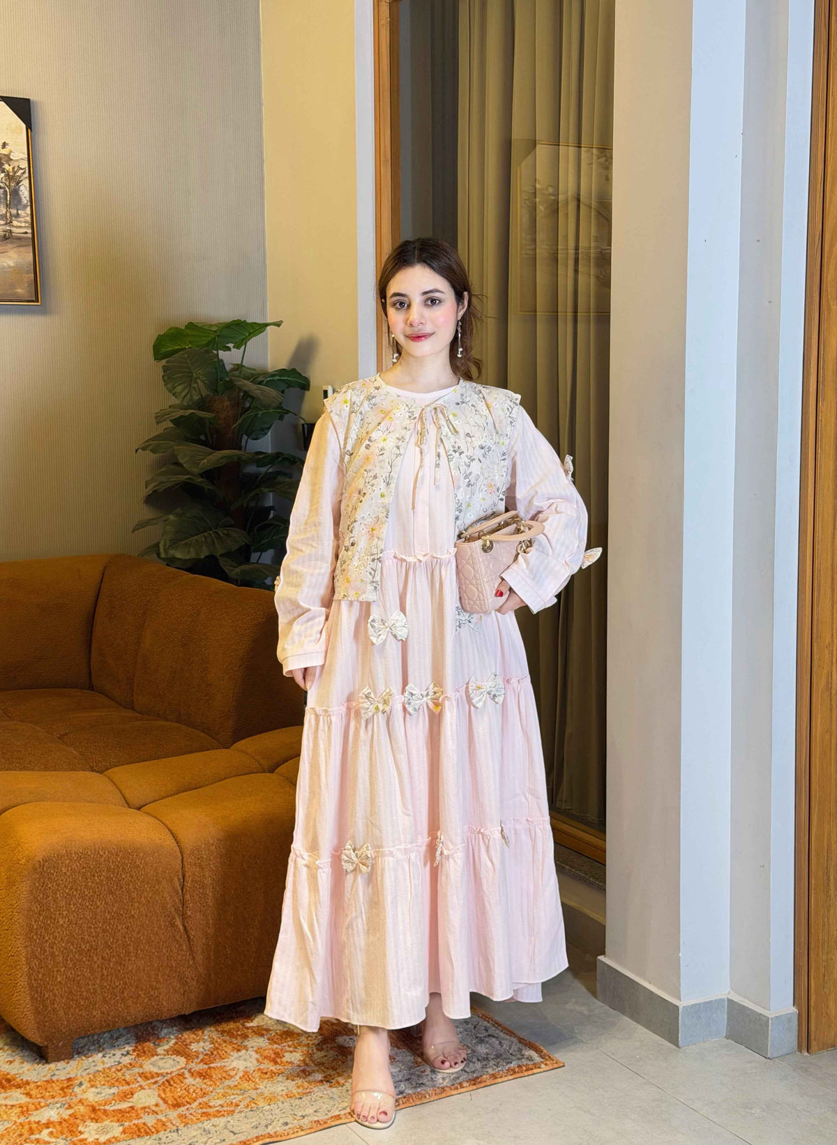 Elegant Floral Koti Maxi