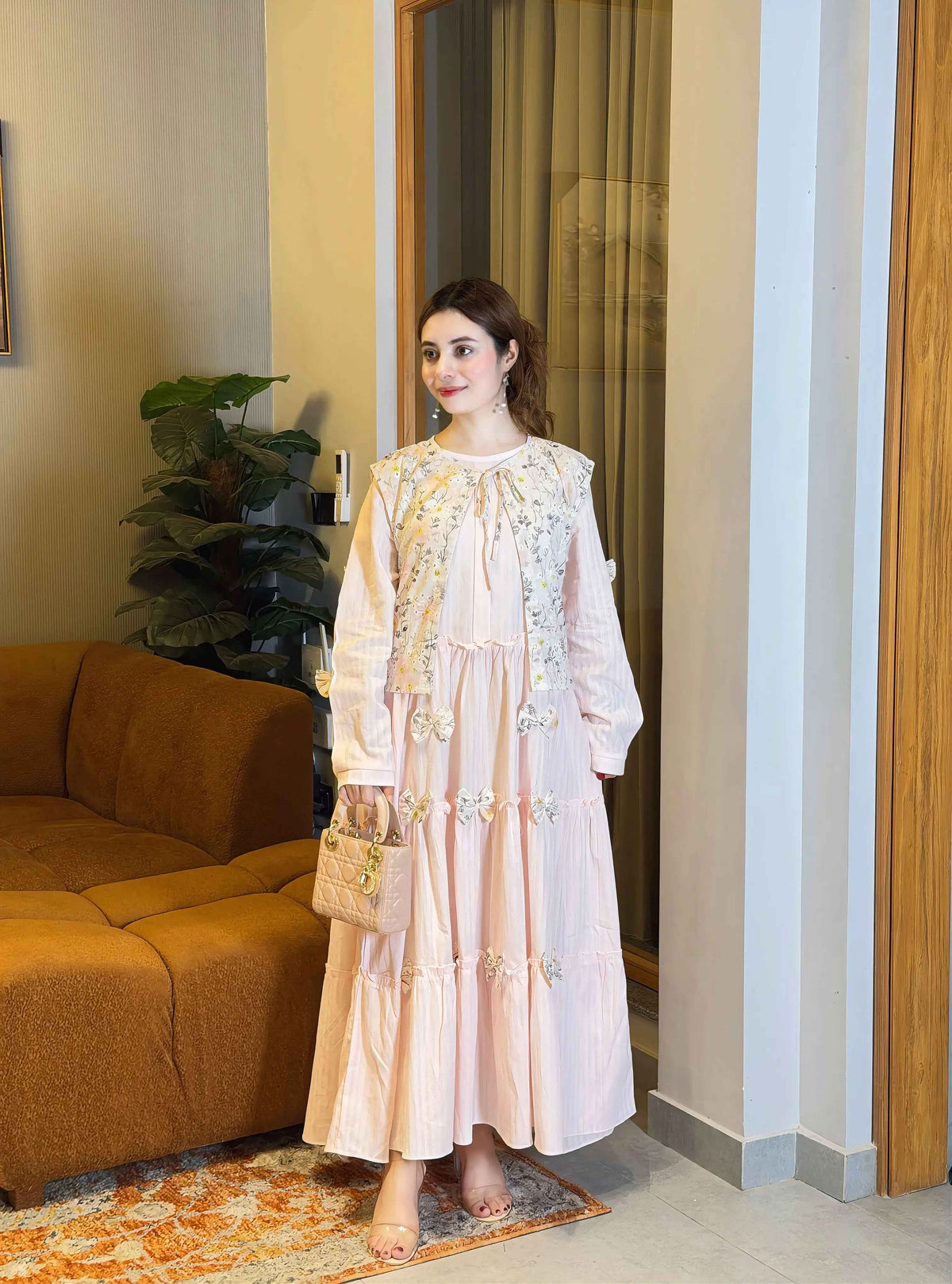 Elegant Floral Koti Maxi