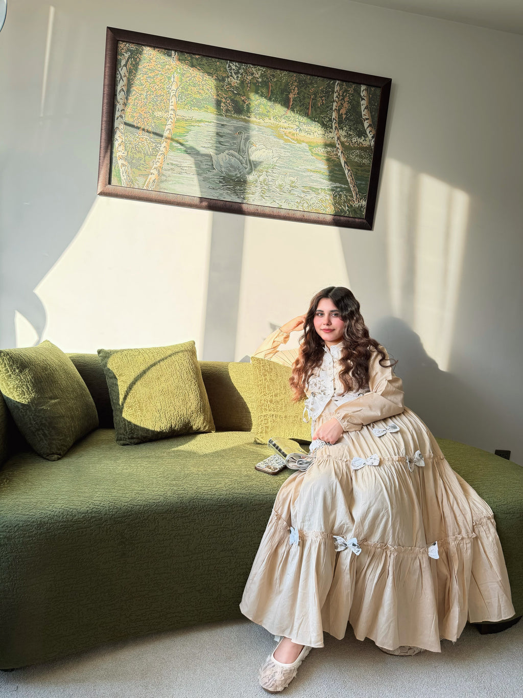 Soft Swiss Lawn Maxi with Digital Chikankari Printed Koti