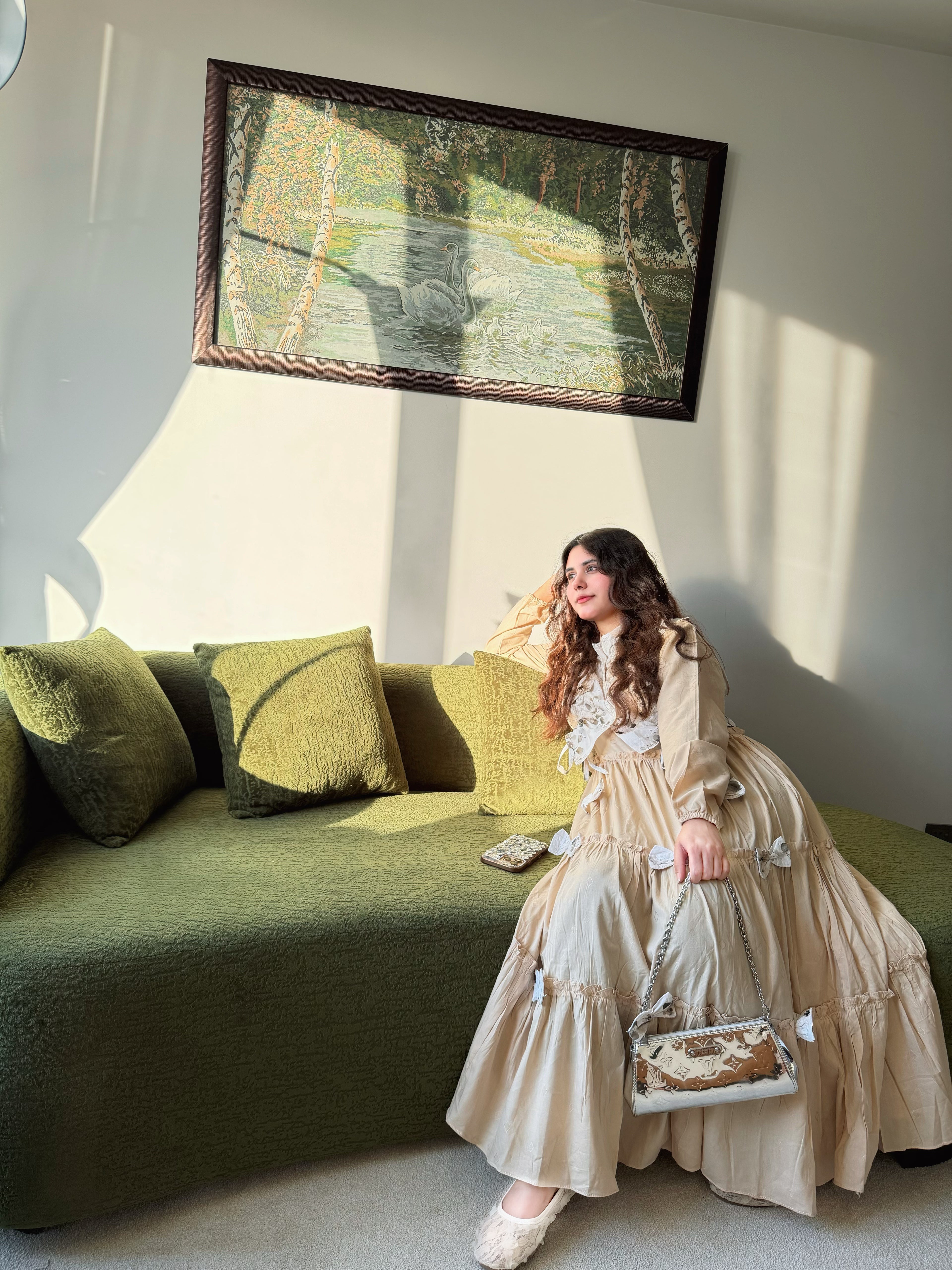 Soft Swiss Lawn Maxi with Digital Chikankari Printed Koti