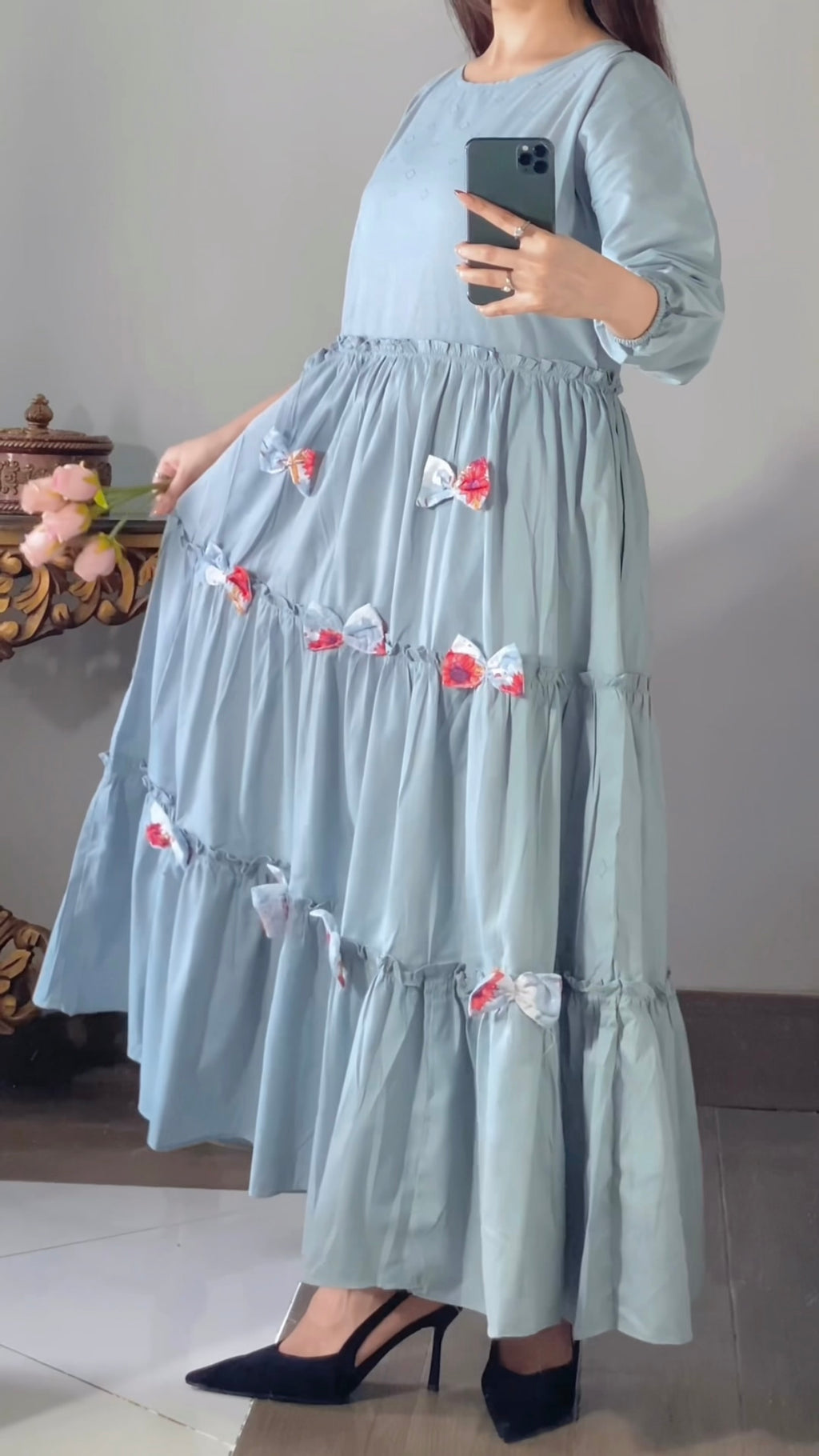 Floral Koti Chicken Maxi