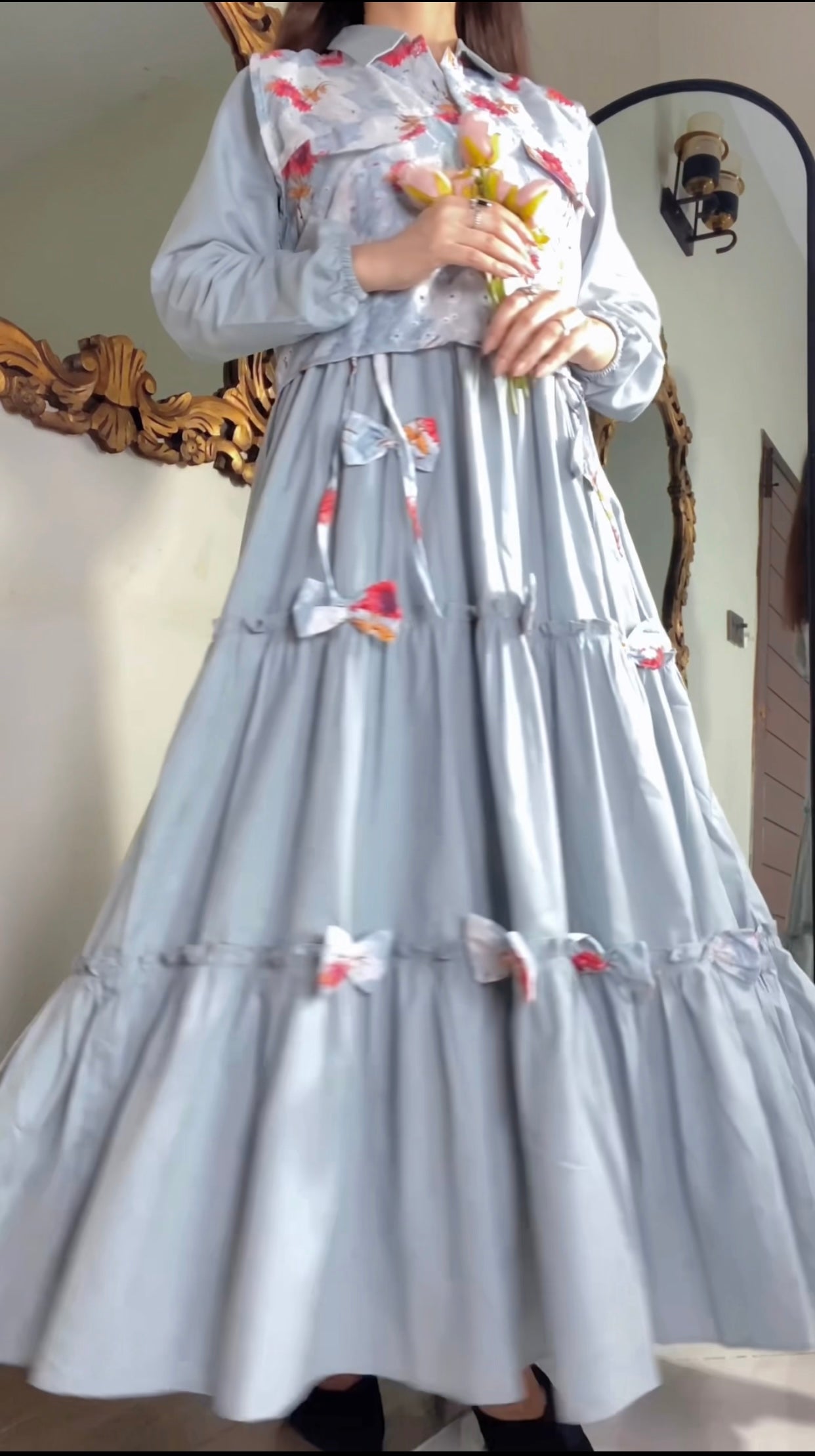 Maxi with Coat Set