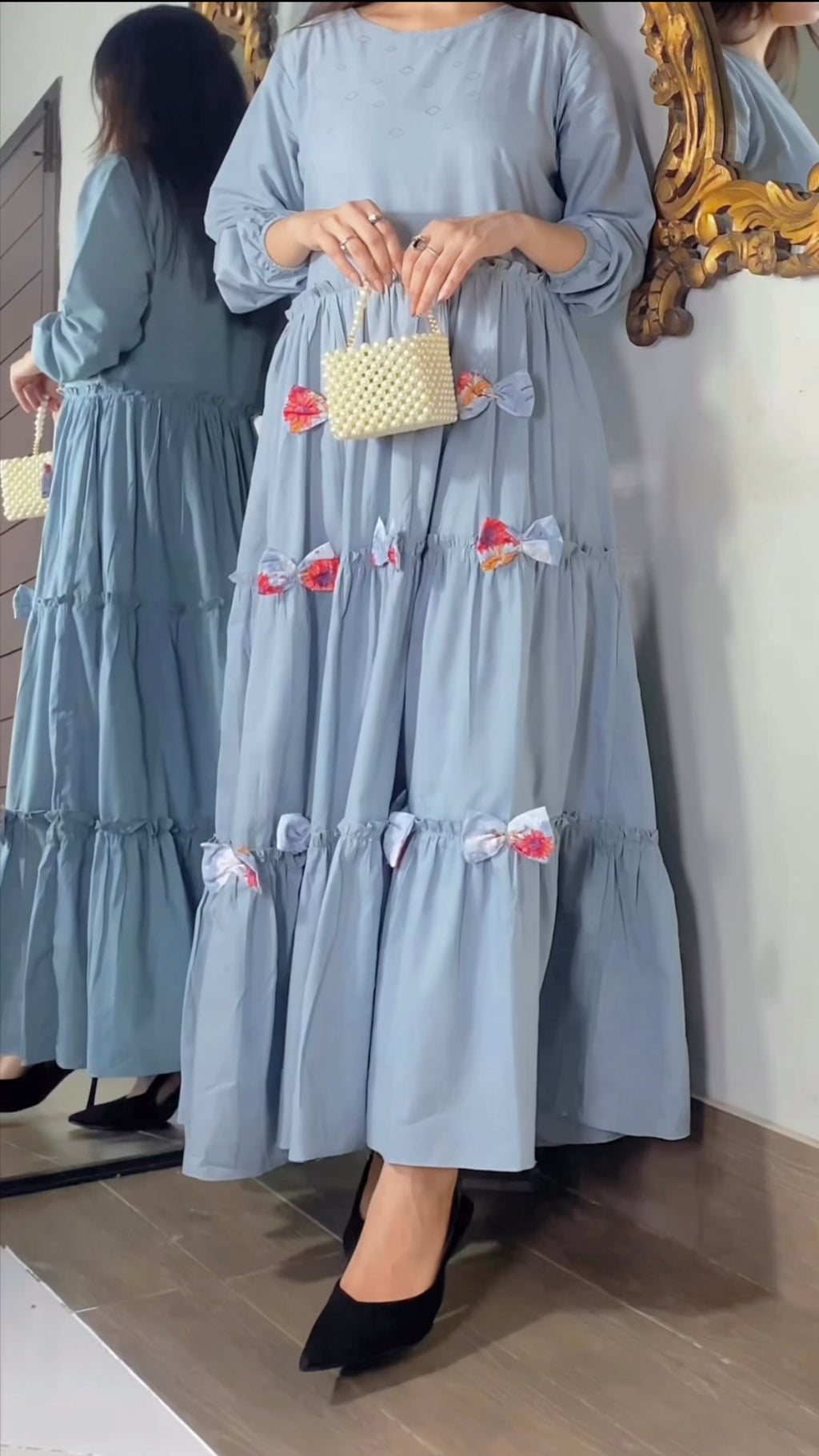 Floral Koti Chicken Maxi