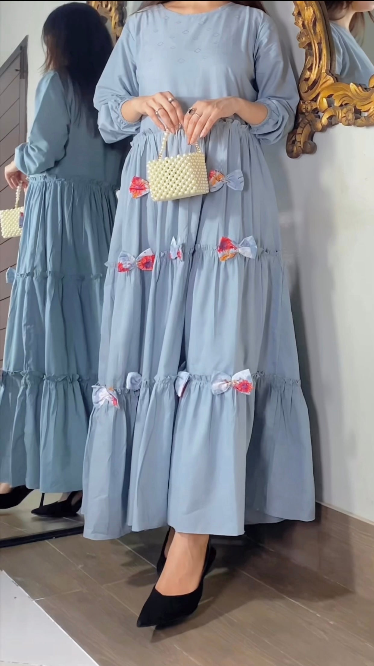 Floral Koti Chicken Maxi