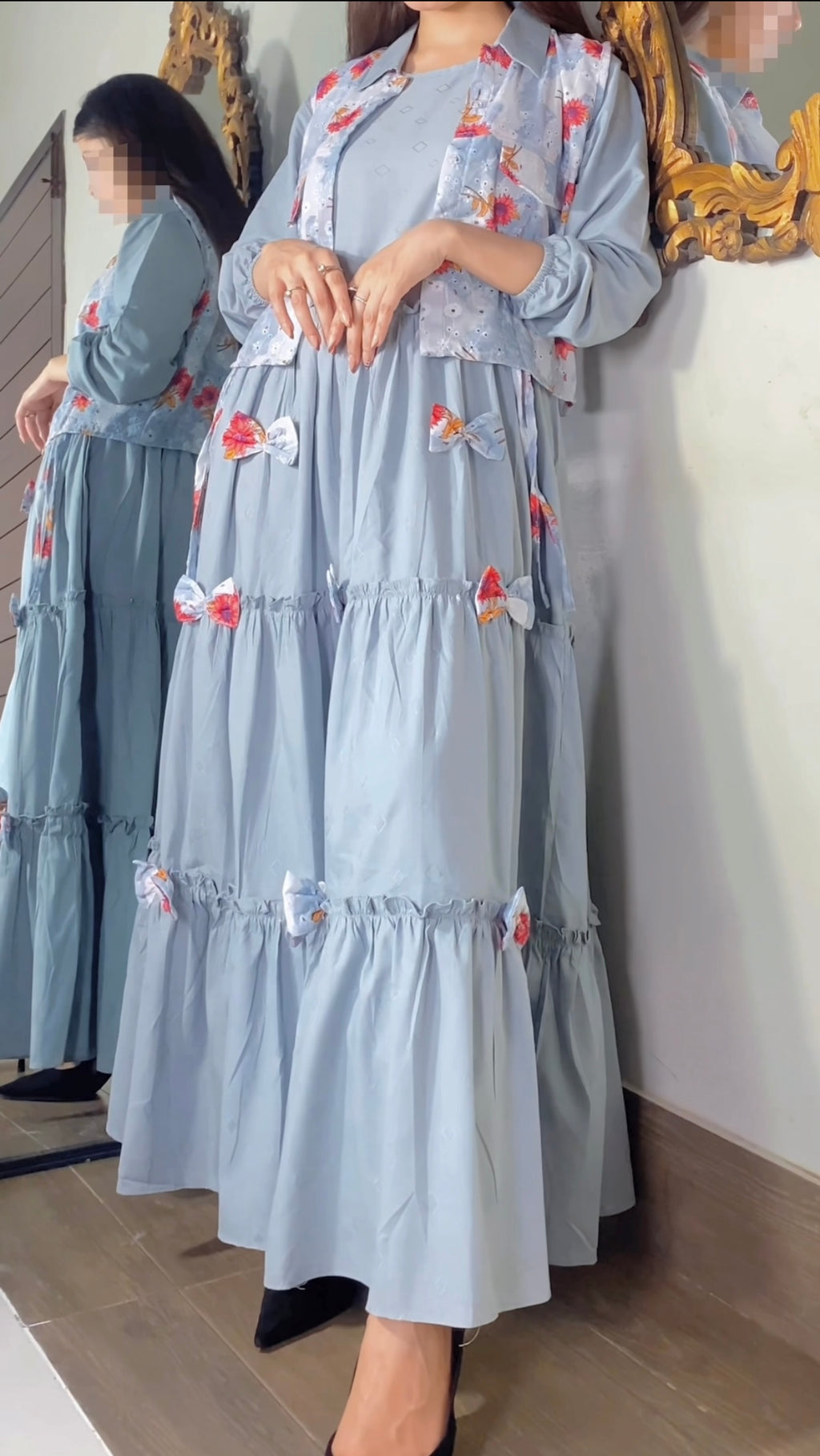 Floral Koti Chicken Maxi