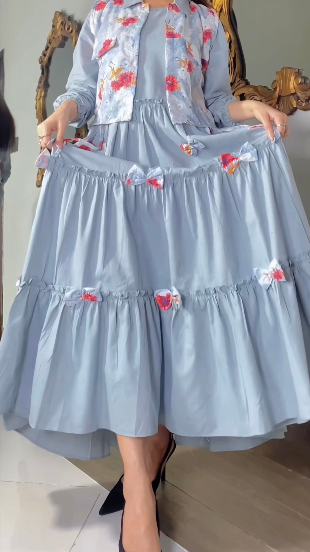 Maxi with Coat Set