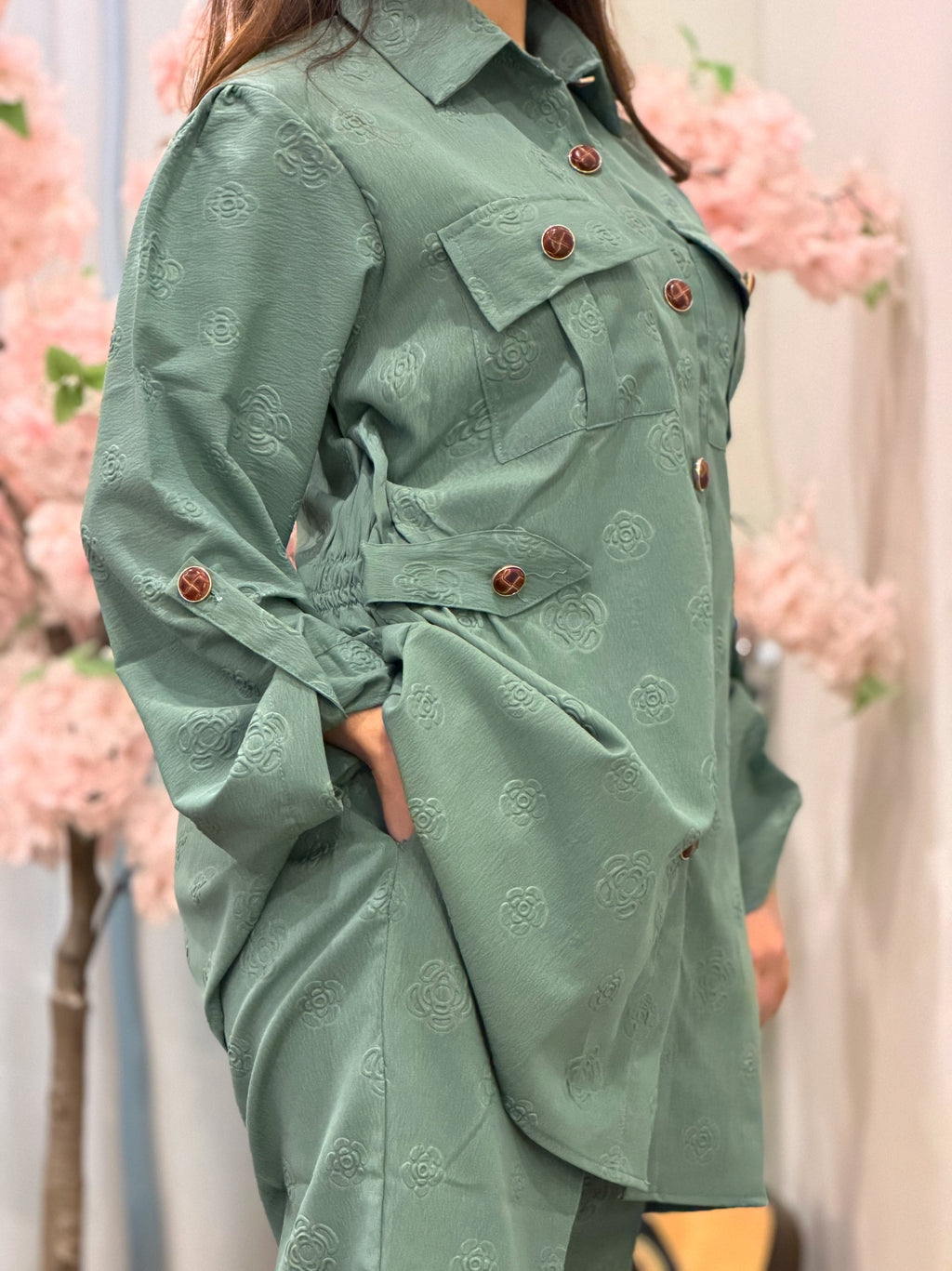 Olive Aura Co-Ord Set