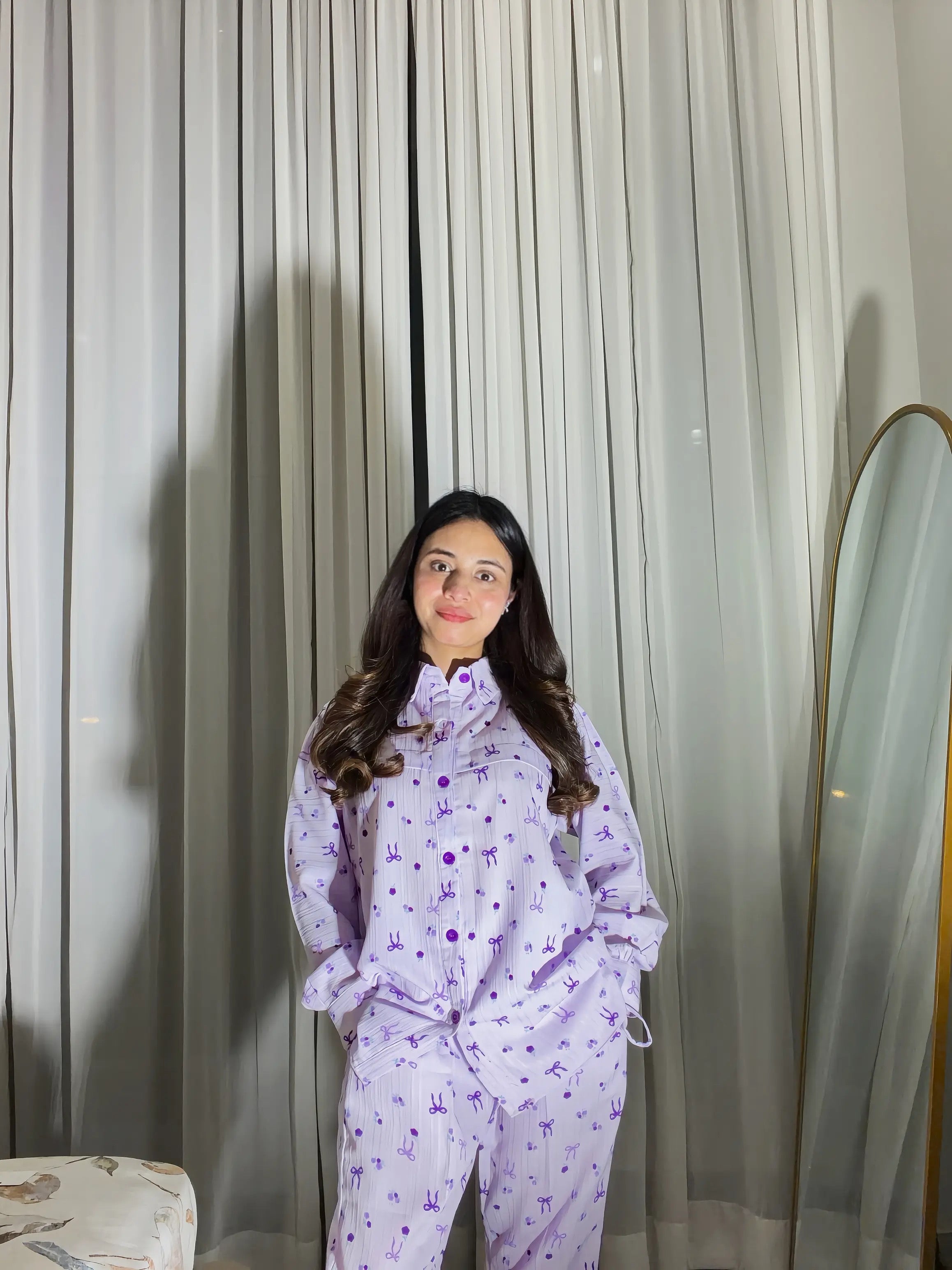 Lavender Bliss Printed Co-Ord Se