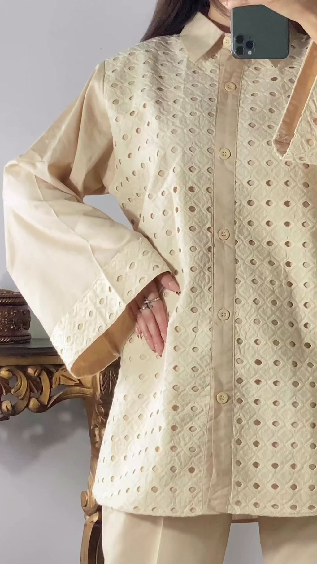 Premium Korean Laser Chicken Co Ord Set