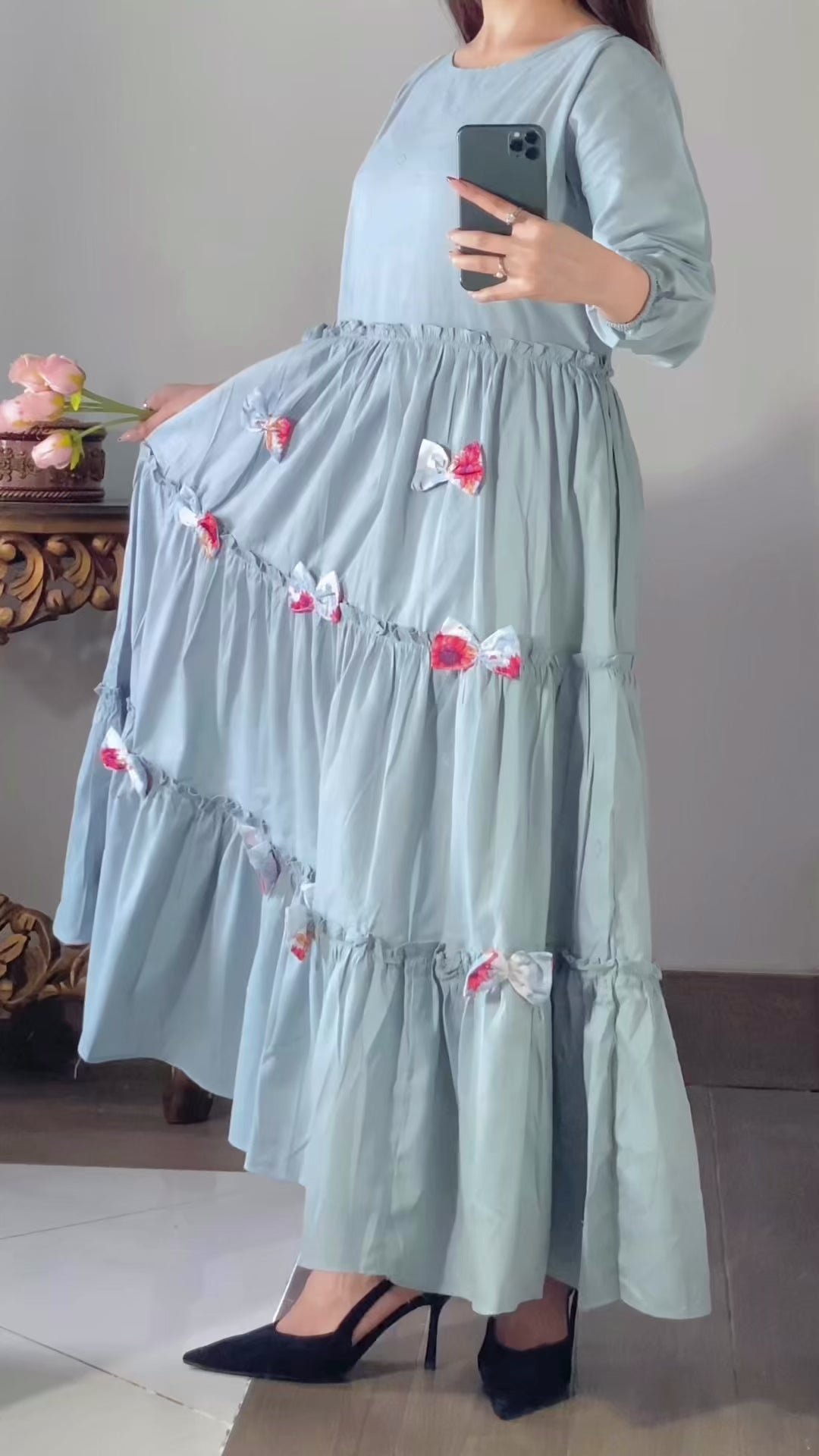 Floral Koti Chicken Maxi